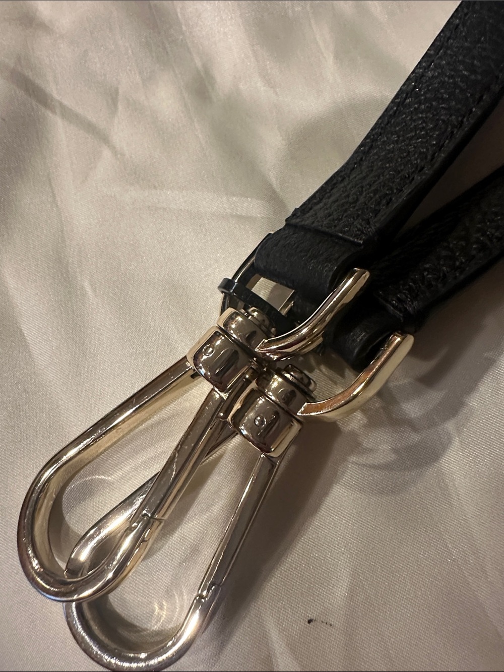 Kate Spade Adjustable Black Leather Replacement Strap with Goldtone Hardware - Picture 7 of 10